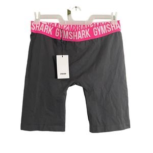 BNWT Never Worn Women’s Size L Gymshark Fit Cycling Shorts Grey/Pink